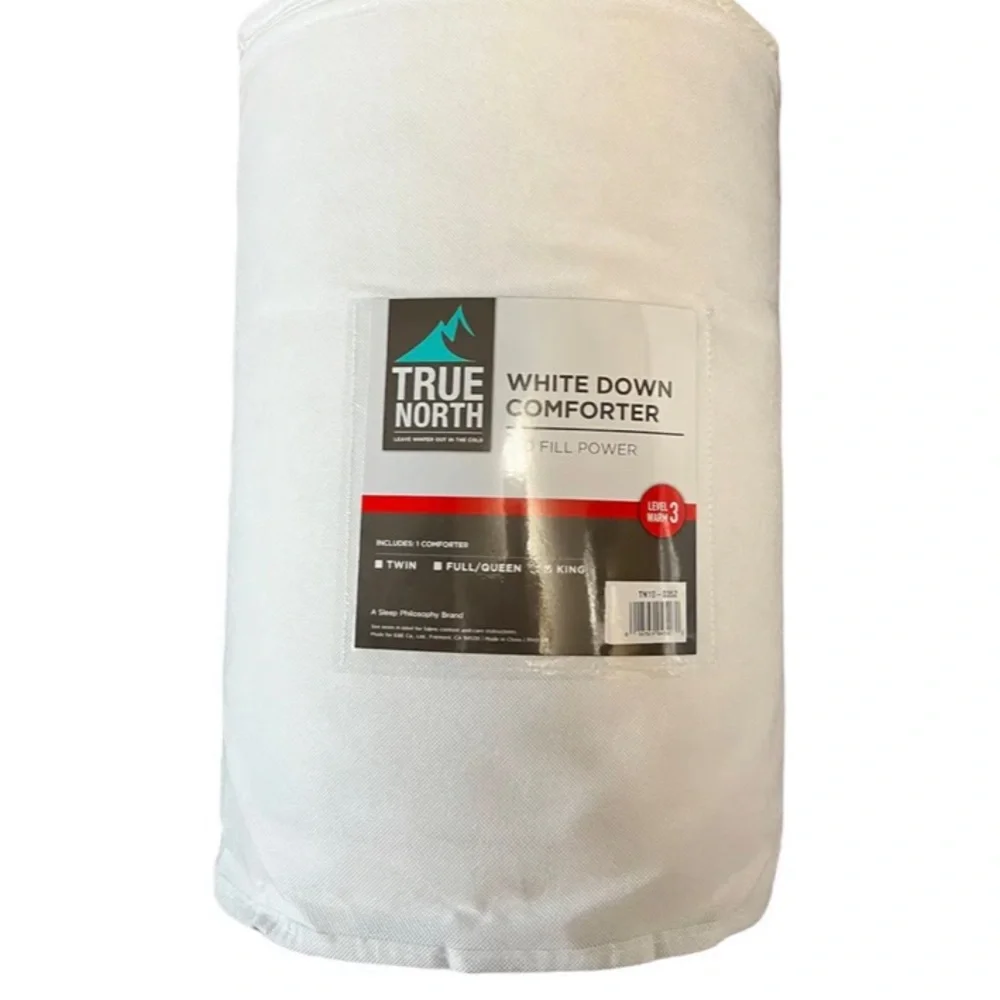 True North By Sleep Philosophy Oversized Cotton Down Comforter 550 Fill Power